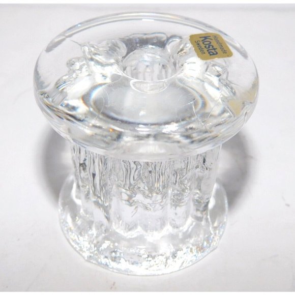 Vintage Kosta Boda Sweden Göran Wärff Rurik 2" Pillar Candle Holder - Picture 3 of 16